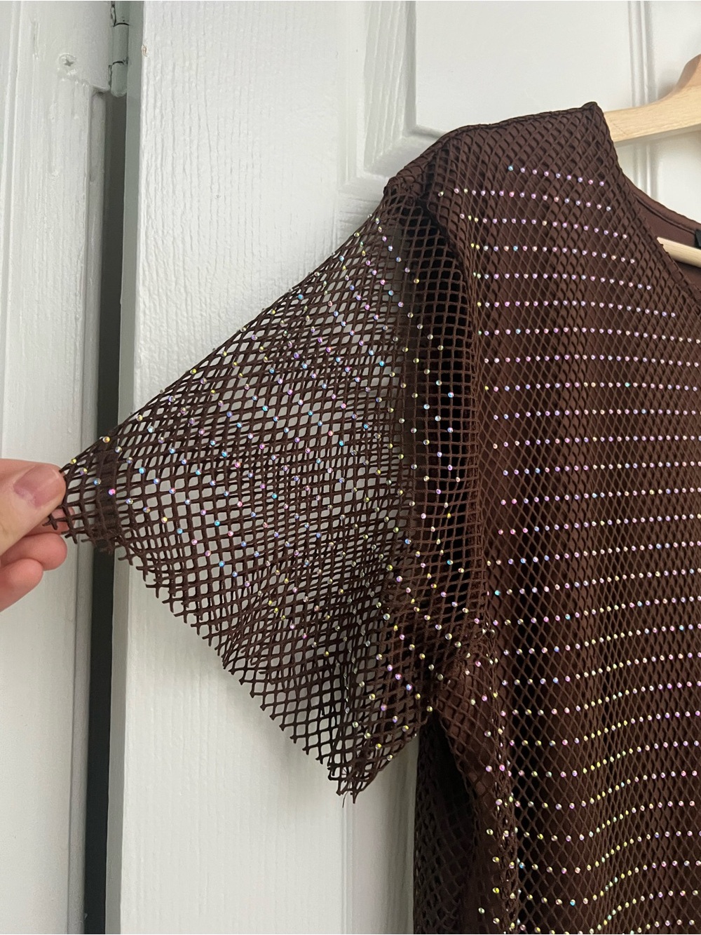 Studio Y Mesh Rhinestone Top - Picture 7 of 10